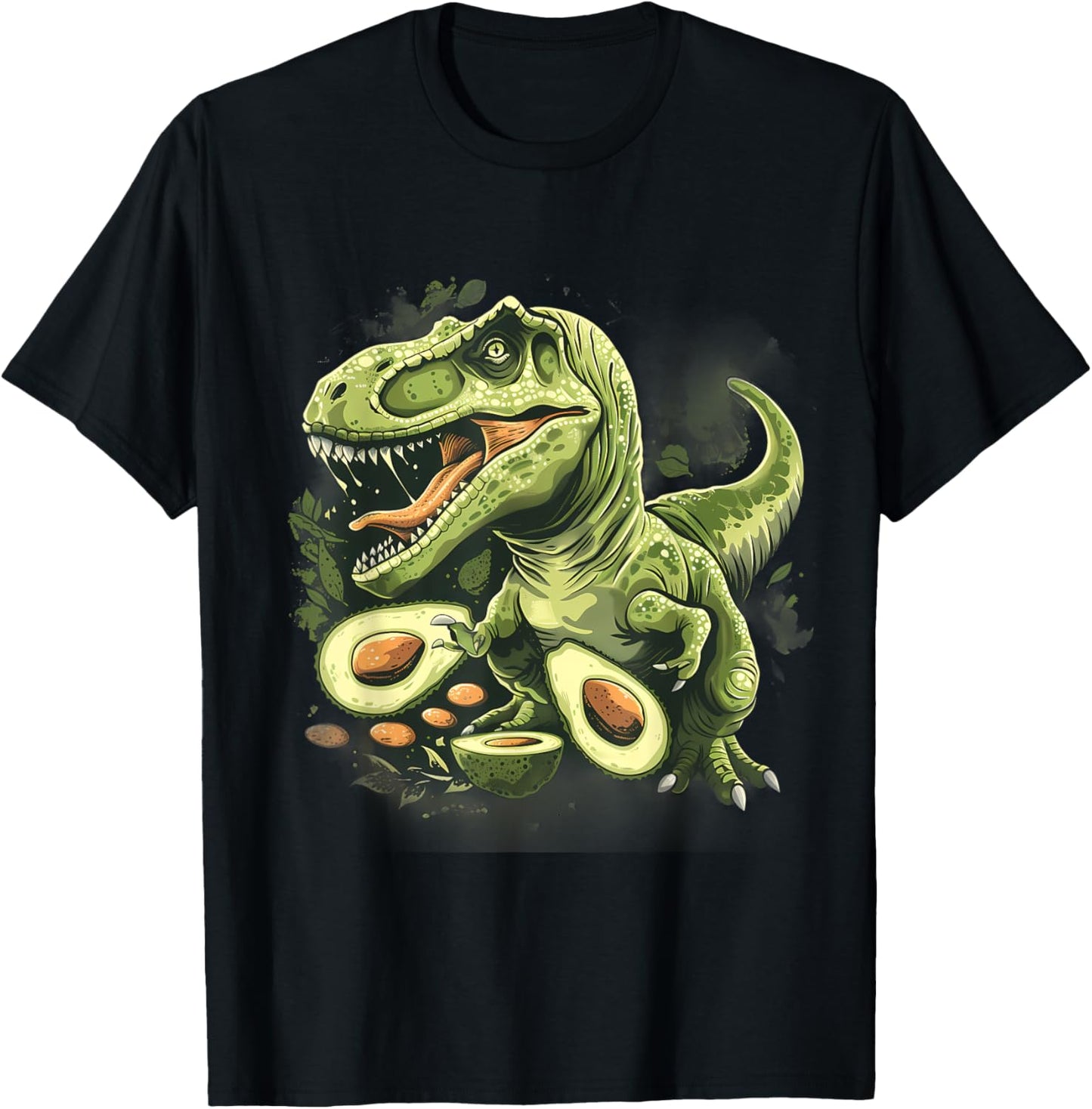 Avocado T-Rex Avocado Fruit Wildlife Nature Motif Artwork T-Shirt