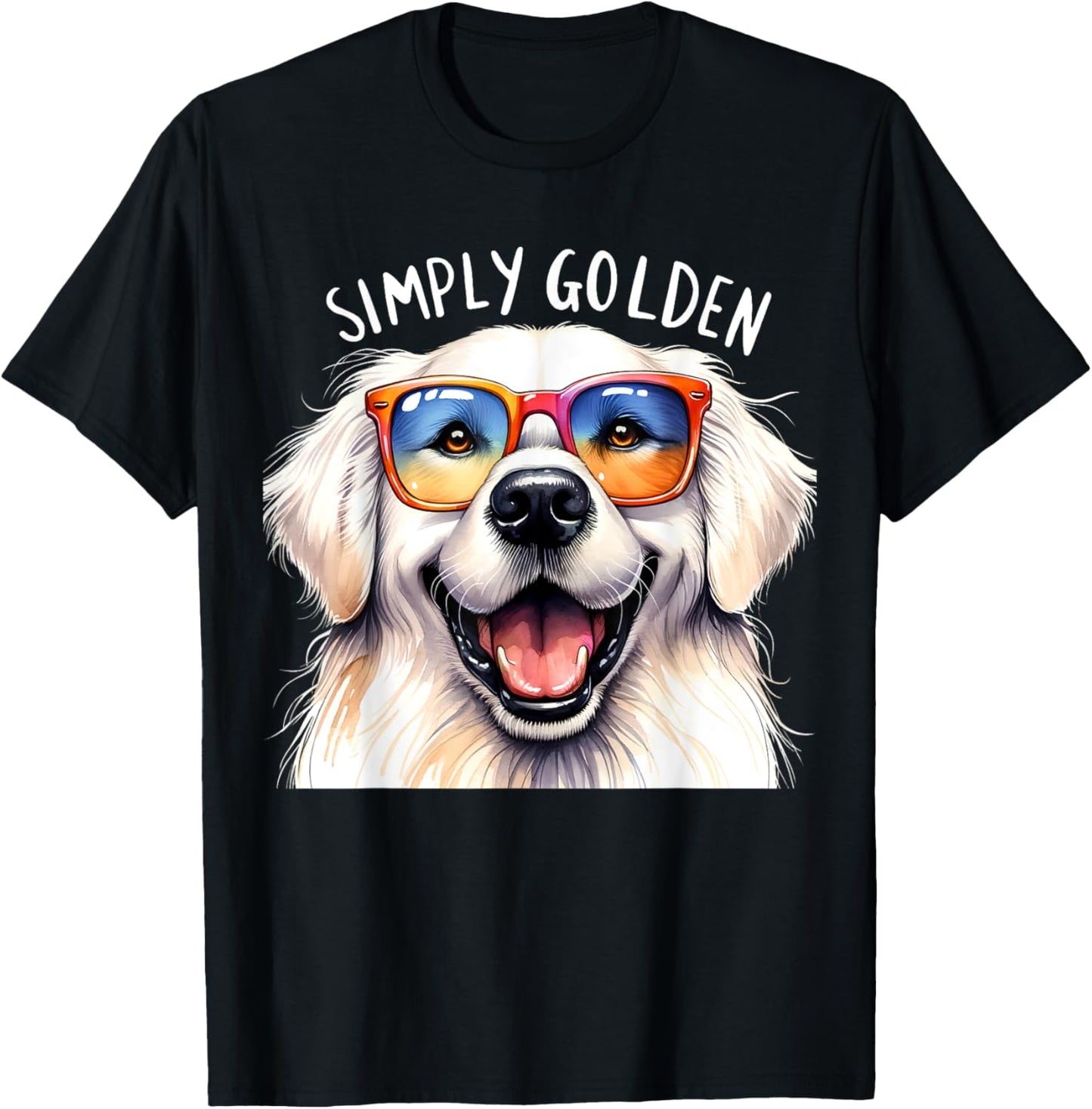 Simply Golden Retriever Mom Women Men Funny Dog Puppy Love T-Shirt