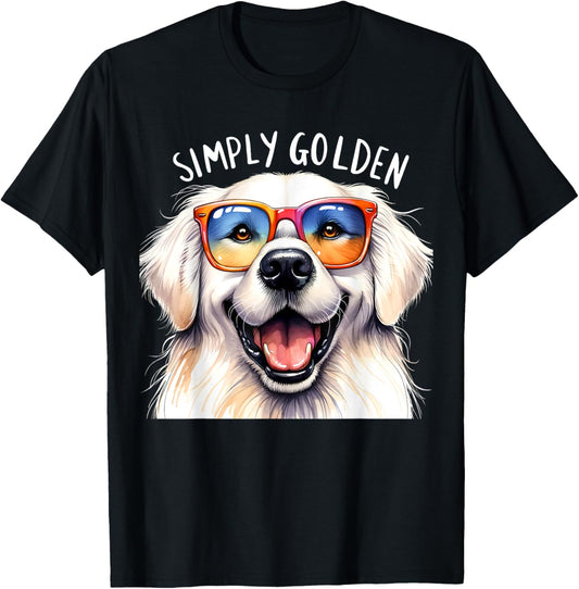 Simply Golden Retriever Mom Women Men Funny Dog Puppy Love T-Shirt