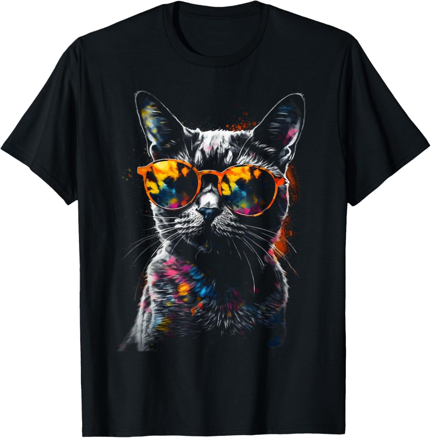 Cat Sunglasses - Pet Animal Art Cat T-Shirt