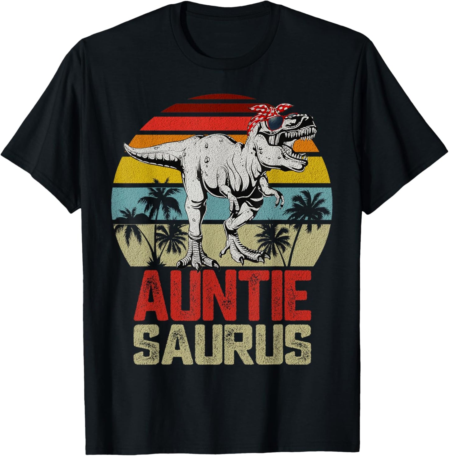 Auntiesaurus T Rex Dinosaur Auntie Saurus Family Matching T-Shirt