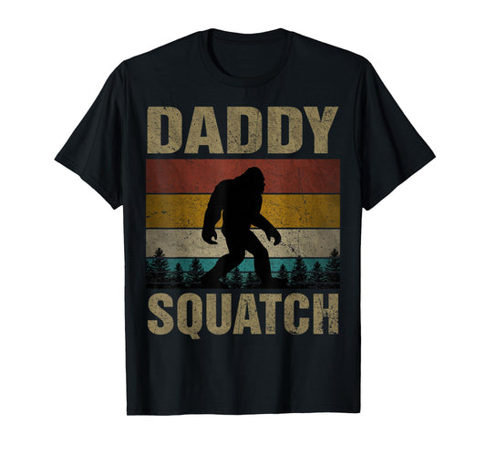 Daddy Squatch Bigfoot Dad Sasquatch Yeti Family Matching T-Shirt