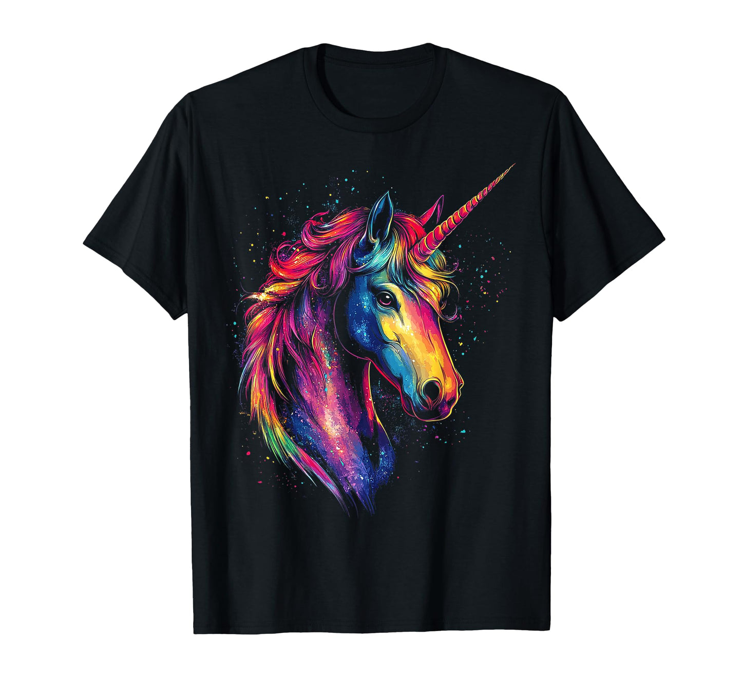 Unicorn Mythical Motif Fantasy Artwork Unicorn T-Shirt