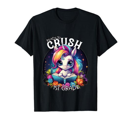 Kids Ready to Crush 1st grade Unicorn goodbye Kindergarten school T-Shirt