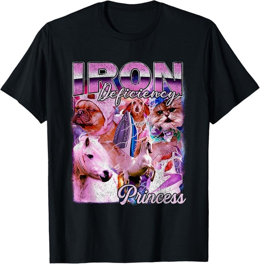 Iron Deficiency Princess Dog Cat Unicorn T-Shirt