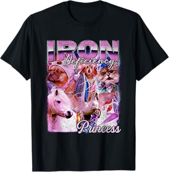 Iron Deficiency Princess Dog Cat Unicorn T-Shirt for Men Women