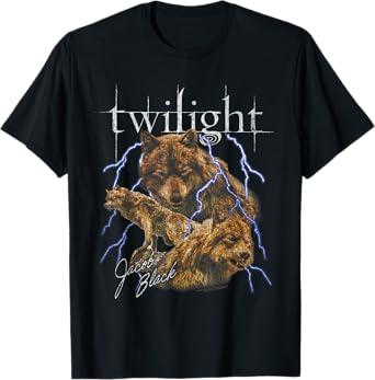 Twilight Saga Jacob Black Three Wolf Moon Werewolf Movie T-Shirt