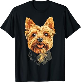 Silky Terrier Dog Motif Pet Art Silky Terrier Men Women Kids T-Shirt