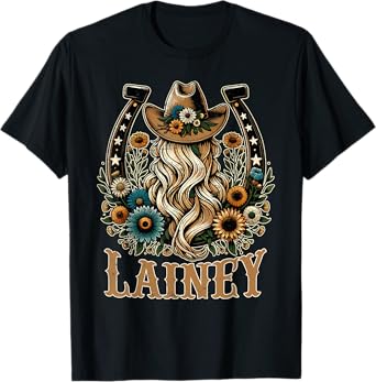 Girl Lainey Name Personalized Name Cowgirl T-Shirt