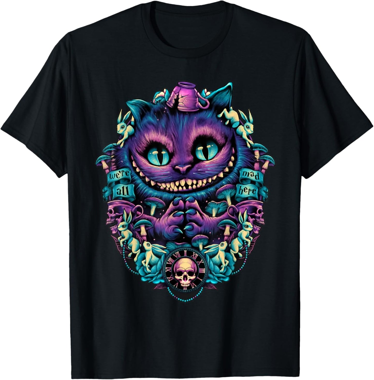 Cheshire Cat shirt Alice in Wonderland Graphic T-Shirt