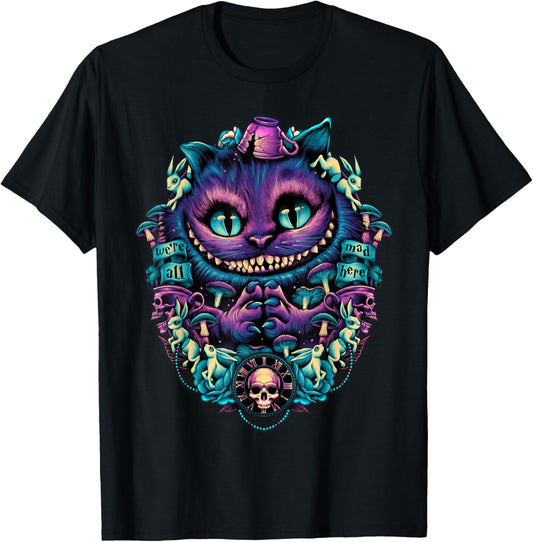 Cheshire Cat shirt Alice in Wonderland Graphic T-Shirt