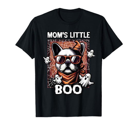 Frenchie Mom's Little Boo French Bulldog Halloween Dog T-Shirt