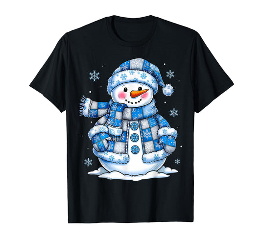 Funny Snowman Snowflake Merry Christmas Xmas Family Holiday T-Shirt