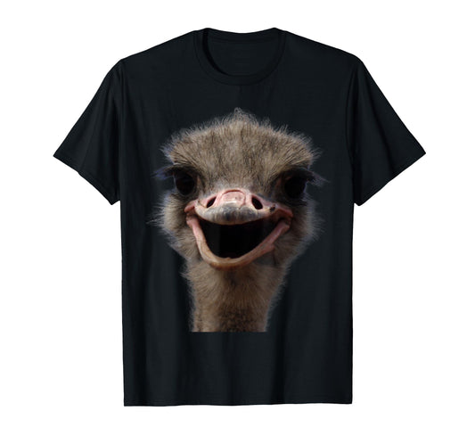 Funny Ostrich Head, Safari Bird Lover Funny Ostrich T-Shirt