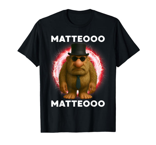 Matteo Mateo Matteooo Italian Brainrot Meme Kid Kids Boys T-Shirt