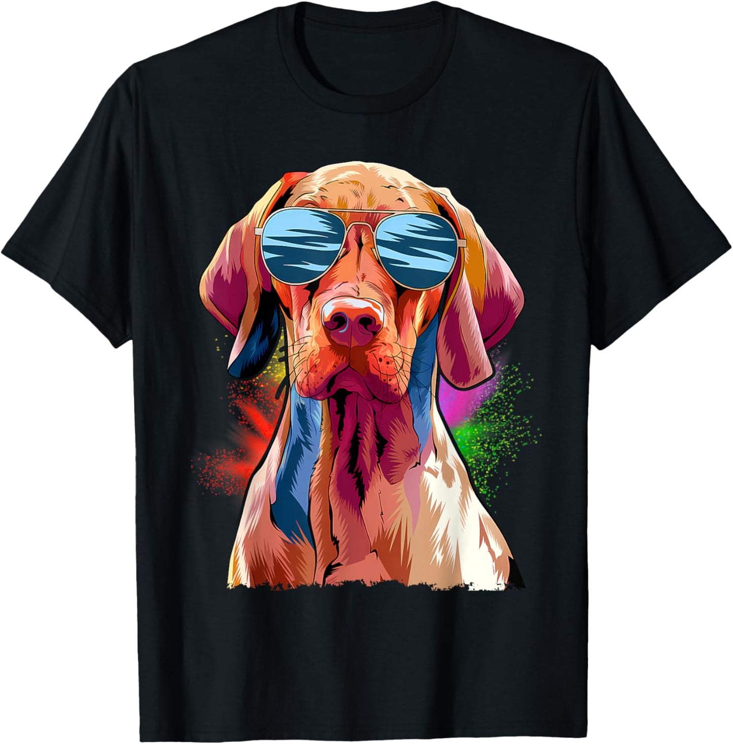 Viszla Lovers Design Pop Art Funny Vizsla Dog T-Shirt