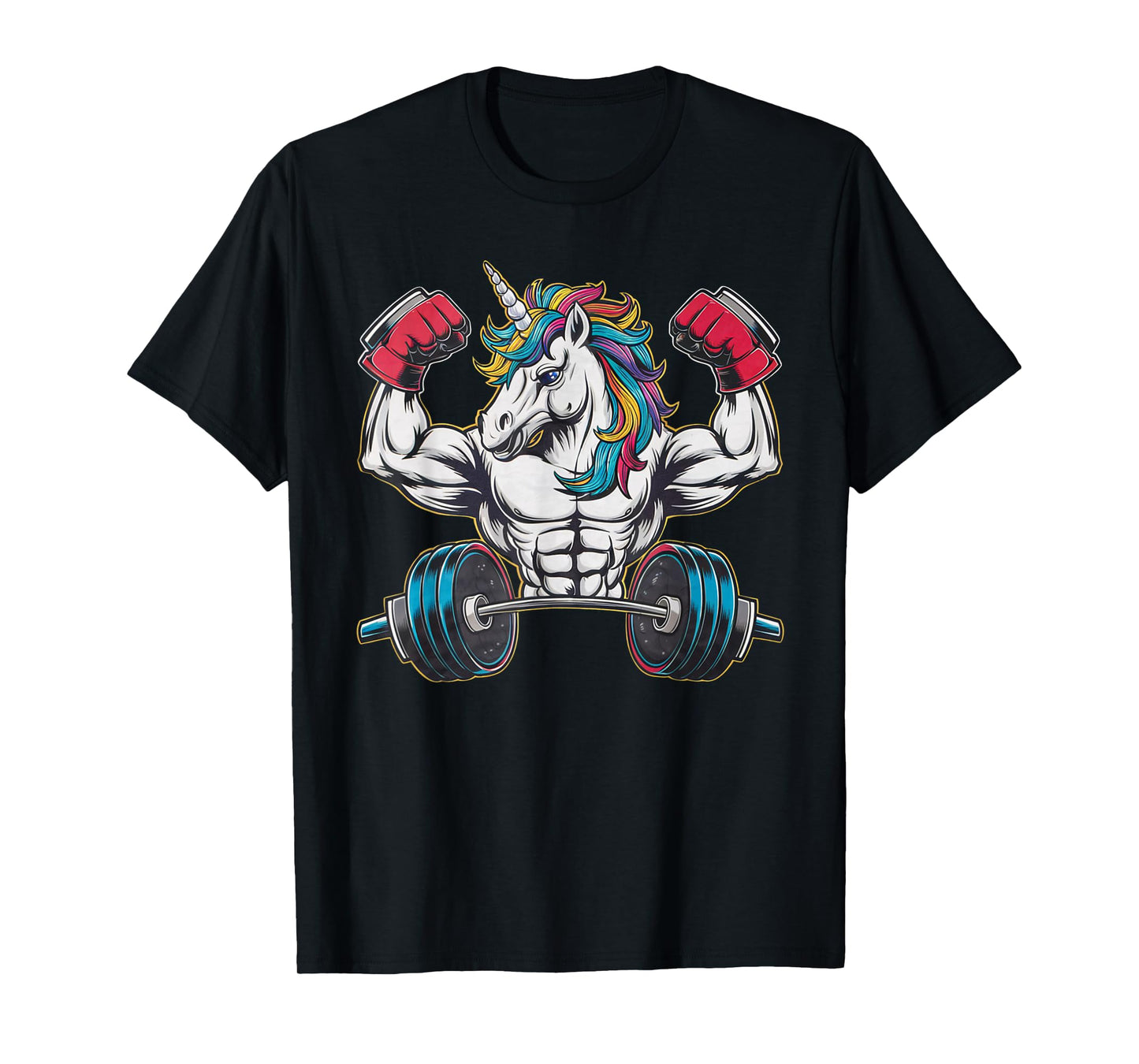 Unicorn Powerlifting Weightlifting Gym Strongman Deadlifts T-Shirt
