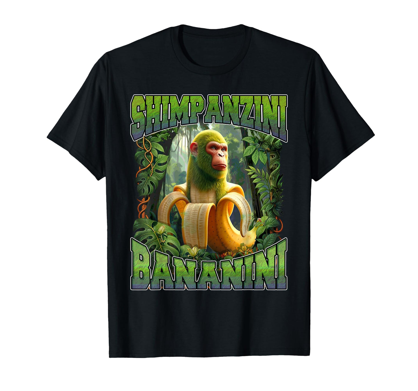 Shimpanzini Bananini Italian Brainrot Chimpanzee and Banana T-Shirt