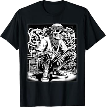 Mexican Gangster Shirt Cool Cholo Chicano Skeleton Con Safos T-Shirt