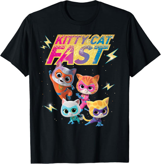 Disney Junior SuperKitties Full Team Kitty Cat Fast T-Shirt