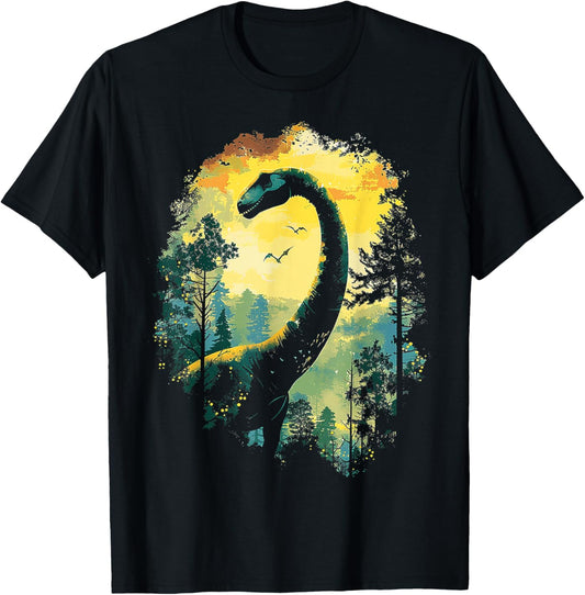 Apatosaurus Dinosaur Motif Art Apatosaurus T-Shirt