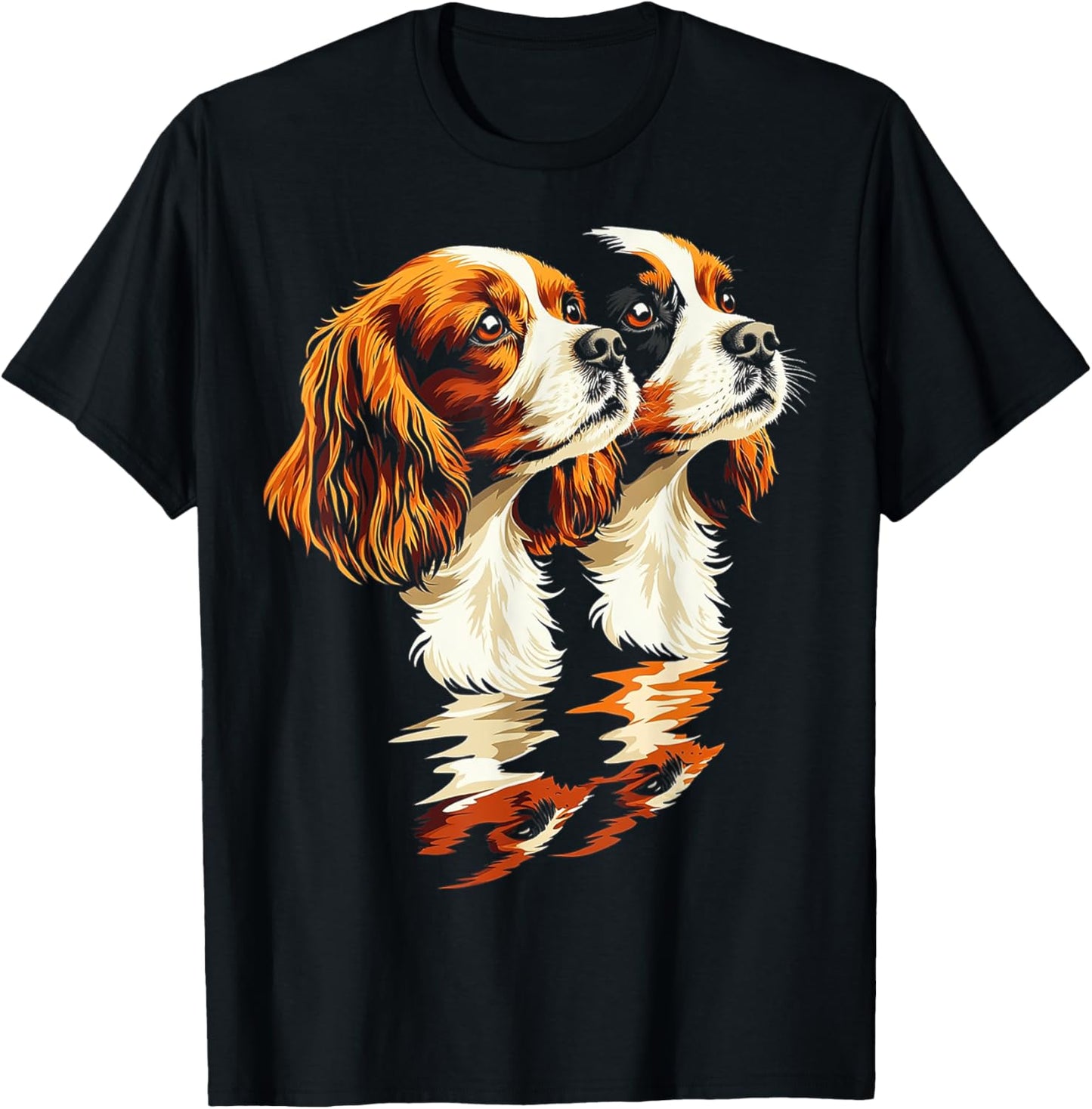 Cavalier King Charles Spaniel Dog Graphic Pet Artwork T-Shirt