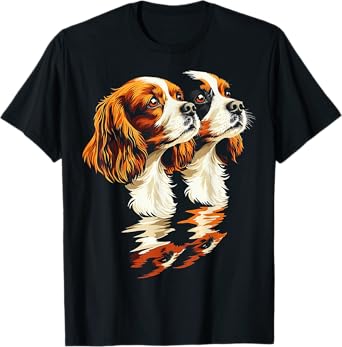 Cavalier King Charles Spaniel Dog Graphic Pet Artwork Men Women Kids T-Shirt
