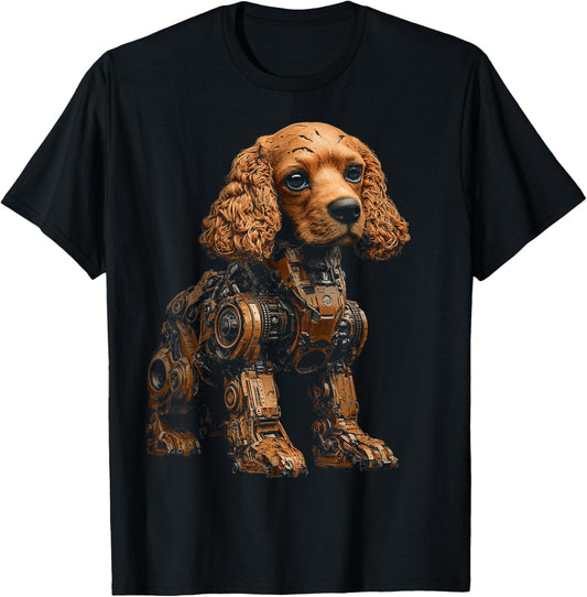 Cocker Spaniel Dog Pet Artwork Blue Eyes Cocker Spaniel T-Shirt