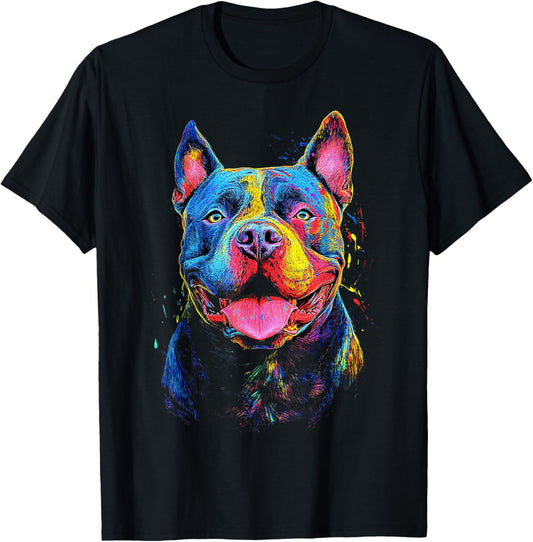 American Bully Dog Graphic Pet Art American Bully T-Shirt