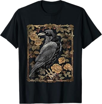 dark academia raven teacher T-Shirt