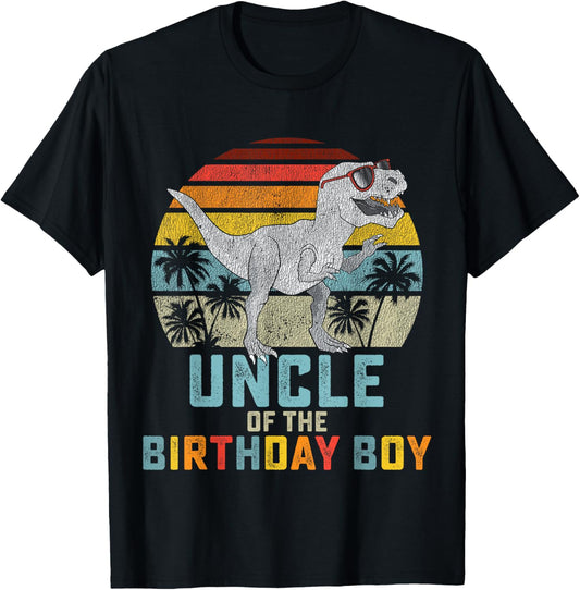 Uncle Dinosaur of the Birthday Boy Matching Family T-Shirt