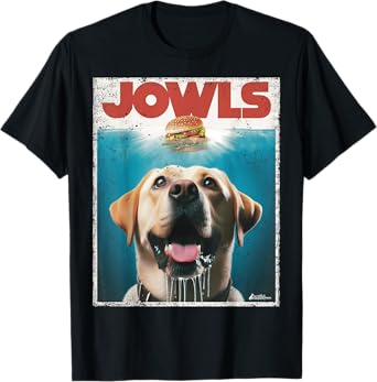 Funny Yellow Lab Jowls Top, Labrador Retriever Dog Mom, Dad T-Shirt