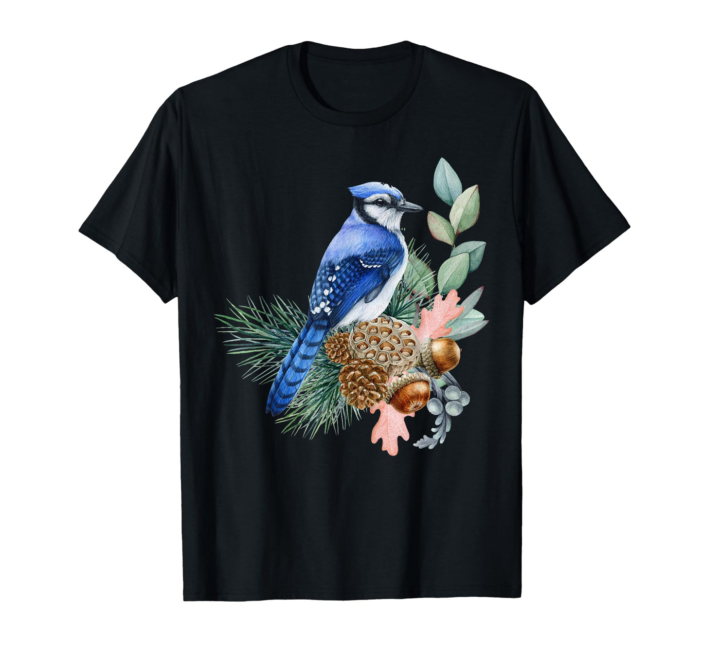 Blue Jay Bird Funny Cute Birds Animal Lover Graphic T-Shirt