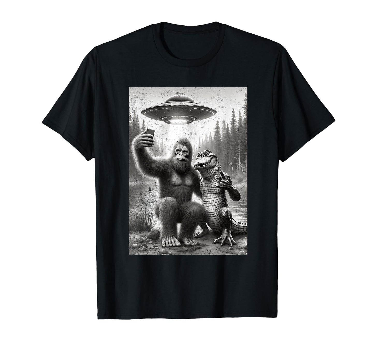 Florida Bigfoot Alligator Alien Vacation Friends Skunk Ape T-Shirt