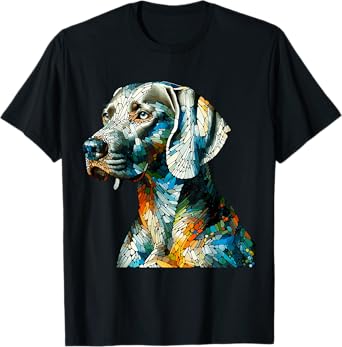 Polygon Art Weimaraner Weimaraners T-Shirt