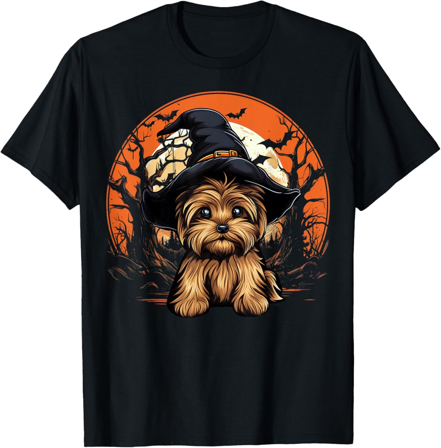 Yorkshire Terrier Dog Lover Halloween Spooky Ghost Costume T-Shirt