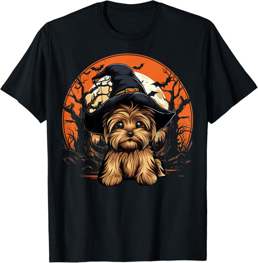 Yorkshire Terrier Dog Lover Halloween Spooky Ghost Costume T-Shirt
