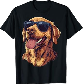 Golden Retriever Sunglasses T-Shirt