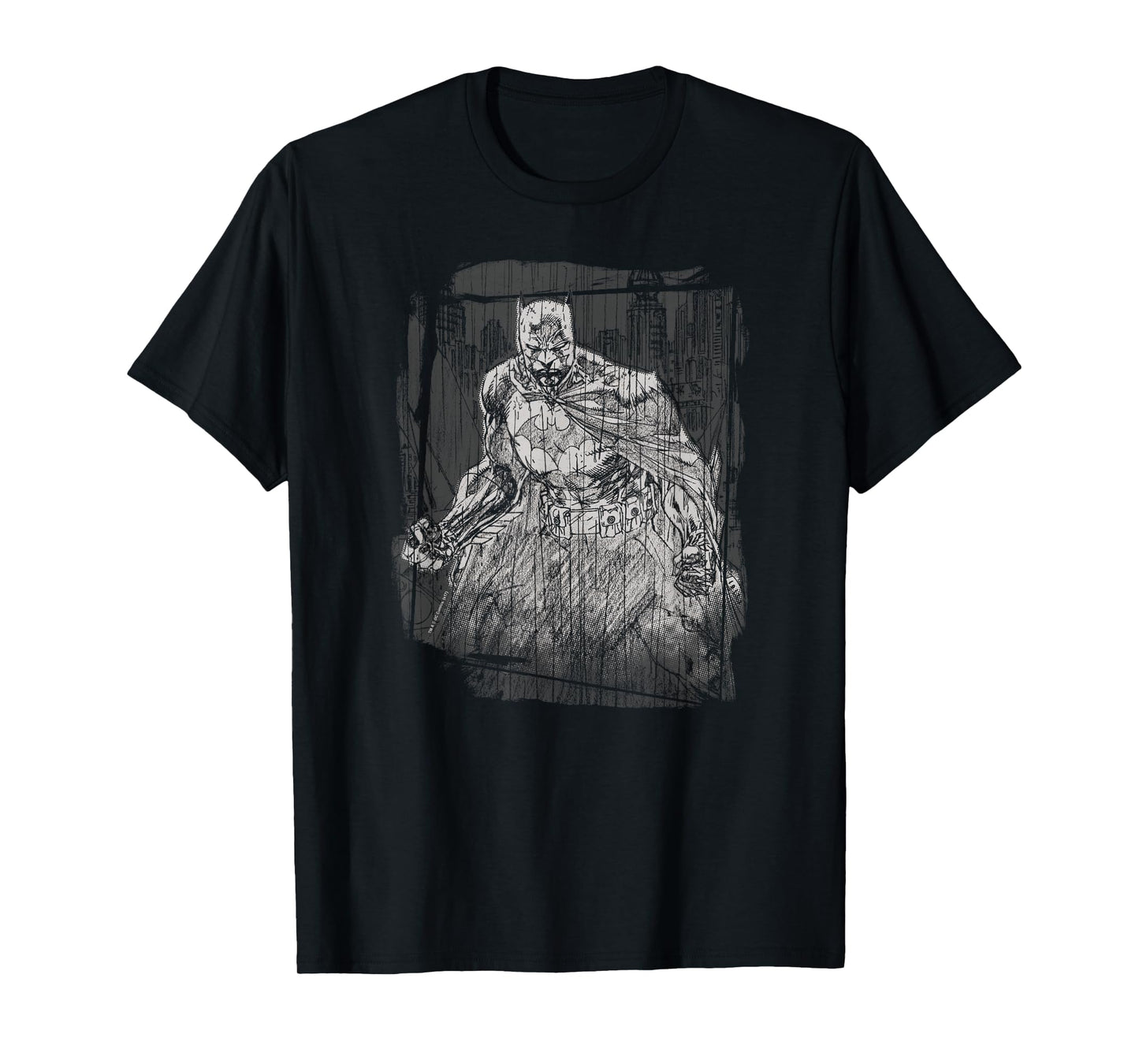 Batman Pencilled Rain T-Shirt