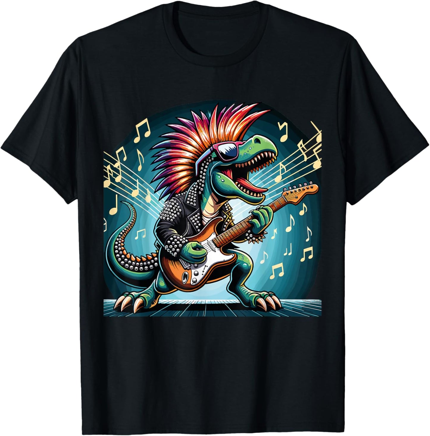 Funny dinosaur E-Guitar Rockstar Band official rockstar T-Shirt