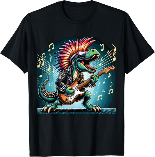 Funny dinosaur E-Guitar Rockstar Band official rockstar T-Shirt