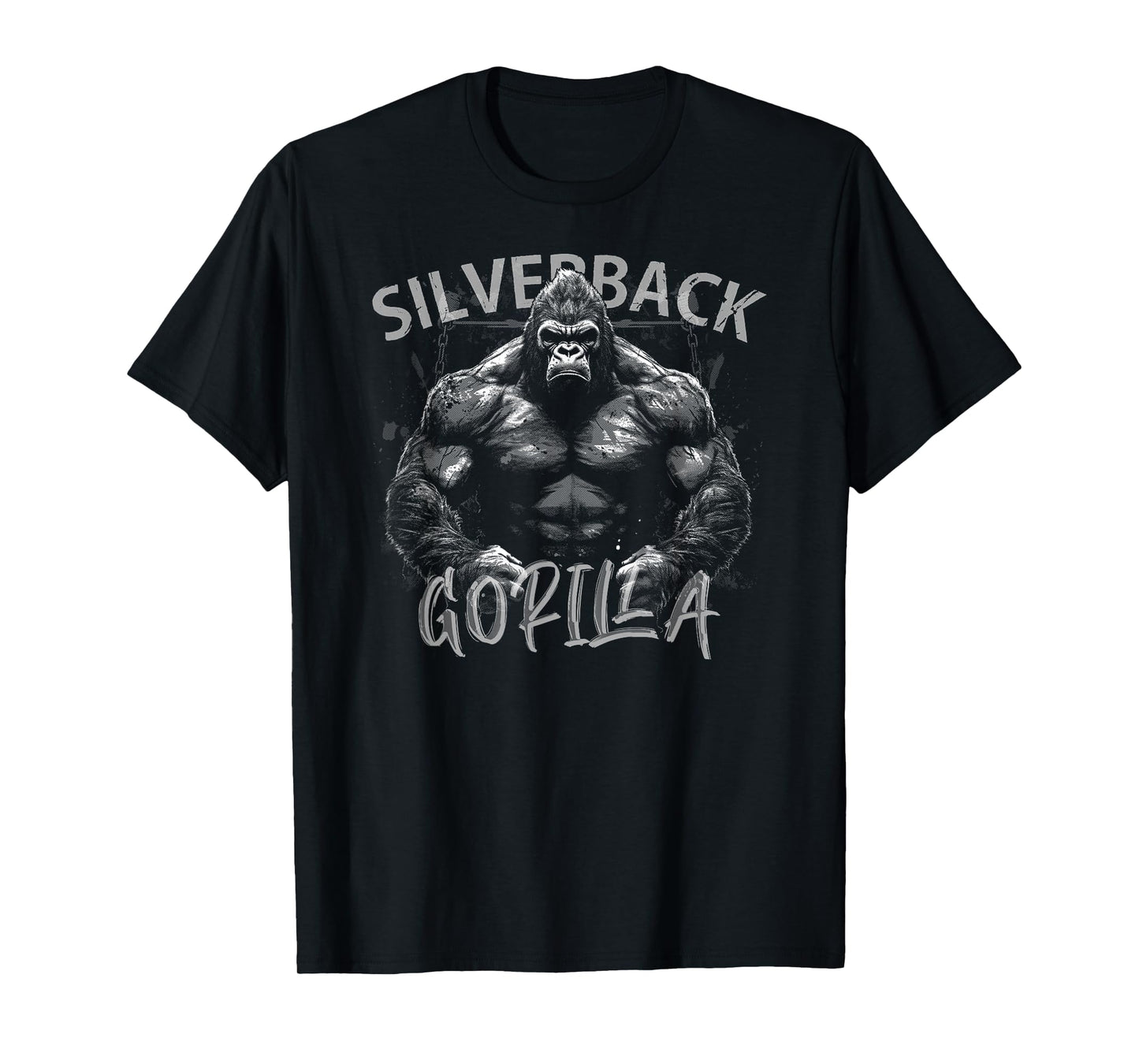 Gorilla Face Monkey Angry Growling Scary Silverback Gorilla T-Shirt