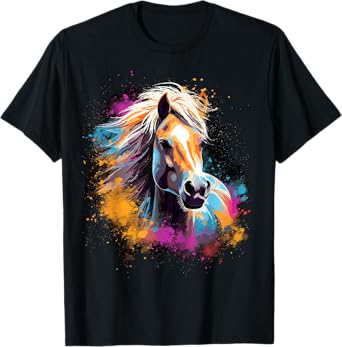Haflinger Horse Riding Dressage Show Jumping Horse Stable T-Shirt