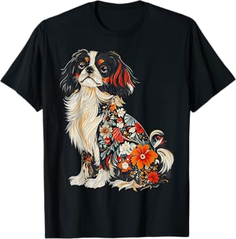 Japanese Chin Dog Graphic Pet Art Japanese Chin T-Shirt