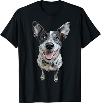 Cattle Dog Motif Pet Art Cattle T-Shirt for Men Women Kids