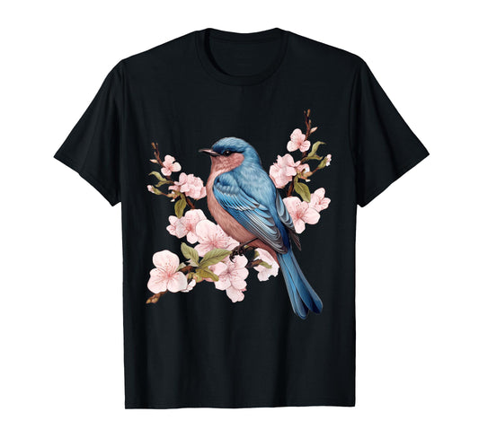 Cottagecore Aesthetic Floral Bird T-Shirt