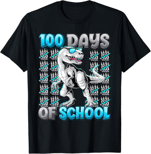 100 Days Of School Trex 100 Days Smarter 100Th Day Of School T-Shirt