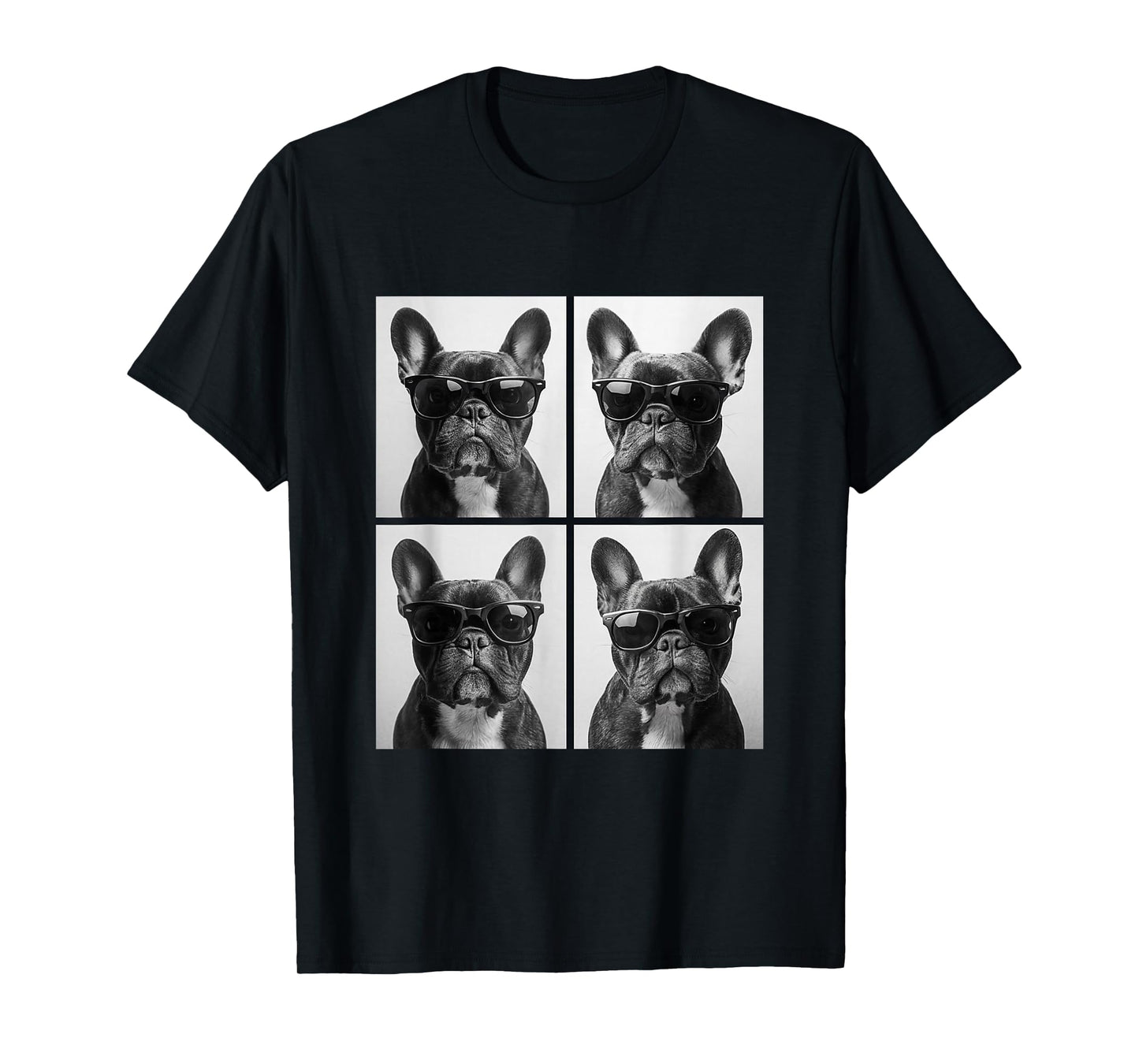 Funny French Bulldog Photobooth Selfie Gift for Dog Lover T-Shirt