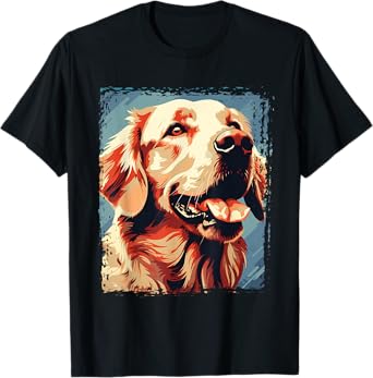 Golden Retriever T-Shirt for Kid Boys Girls Funny Dog Lover T-Shirt