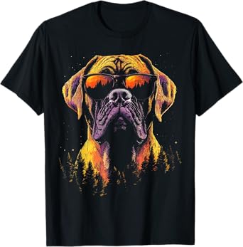 Bullmastiff Dog Graphic Pet Art Sunglasses Bullmastiff T-Shirt for Men Women Kids